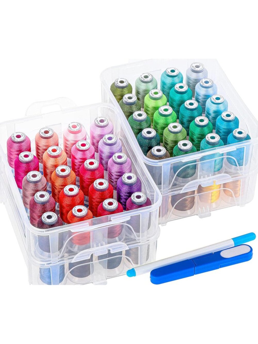 80 Colors Embroidery Machine Thread with Storage Box - Picture 2 of 6